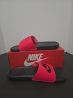 Nike Benassi Jdi Just Do It Slides Sandals Slippers Red Black Size 13 343880-605