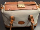 Vintage Dooney   Bourke Taupe Pebble Grain All-weather Leather Doctor Handbag 