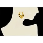 Retro Vintage Xoxo Hoop Earrings 14k 1 20 Gold Filled 0 80 Inch Height Earrings