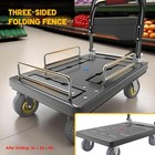 Folding Hand Truck  platform Truck Cart  1300 Lbs Heavy Duty Utility Dolly Cart