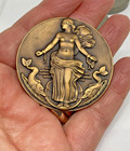 Art Deco French Line Compagnie Generale Transatlantique Liberte Bronze Medal