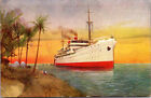 A185 Postcard Vintage Citra Line Ship Boat Compagnia Italiana Transatlantica