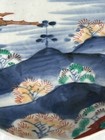 Antique Japanese Imari Scalloped Edge Plate Bowl 19th C Meiji Period Mountains