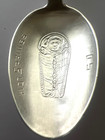 Sterling Silver Native American Indian Souvenir Spoon Hot Springs S d  1900 s