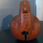 Old Japanese Carved Chanting Instrument Mokugyo Wooden Fish Drum