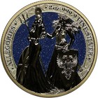 2019 Britannia   Germania 10 Mark Allegories 2 Oz  999 Silver Colorized Coin Ogp