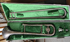 Besson 8-10 Silver Plated Trombone intermediate nice Shape original Case  Mpiece
