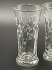 Libbey s Lily Of The Valley Set Of 4 Cordial cocktail Glasses Etched Bell Flower