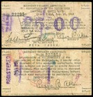 Philippine Ww2 Ilocos Norte 5 Pesos June 15  1942 Note  s297
