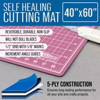 40  X 60  Pink blue Self Healing 5-ply Double Sided Durable Cutting Mat