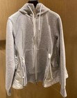Autumn Lady Sacai Luck Spliced Zipper Thermal Loose Hoodie   