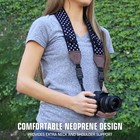Camera Neck Strap With Accessory Storage Pockets