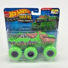 Hot Wheels Monster Trucks Big Rigs Wreckin Wolf Green Purple Hwn86 New