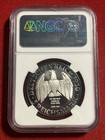 Germany 1980f S 5 Mark Graf Zeppelin Pf68 Ulltra Cameo Ngc Graded Toned Reverse