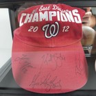 Mlb Nationals 2012 Signed Cap Game Used Ball And Ticket Stub In Display Case