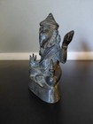 Antique 5 1 2  Tall Bronze Ganesha Elephant God Statue