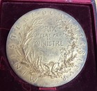 French Bronze Awarded Medal Ministry Of Interior By Oscar Roty