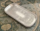 Fine Quality Pepper   Hope Sheffield Silver Plated Cocktail Gallery Tray C1925