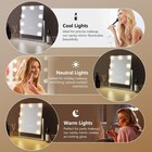 Hollywood Vanity Makeup Mirror With Lights - 9 Led Bulbs  14 l X 12 w  White 