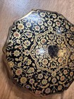 Vintage Stratton England Face Powder Compact W  Mirror Gold Renaissance Enamel