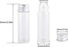 100 Tiny Glass Bottles Clear Small Vials 15 Milliliter Empty Mini Jars