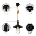Vintage Pendant Lamp Kitchen Ceiling Lighting Single Hanging Light Cage Shade