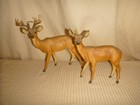 Vintage Christmas Deer Reindeer Deer Decorations  as Found In Condition 