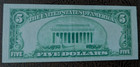 1928  5 Legal Tender Red Seal Bold Color Crisp Note Choice Au  