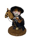 Wff Wee Forest Folk Clippity Clop M-290  girl  Mouse In Black   Hobby Horse