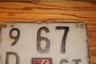 Connecticut License Plate Tag 1956 56 Ct 9d67 Transportation Automobile Tag  Old