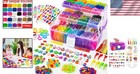 Kids Bracelet Making Kit  17500  Rubber Bands  600 S-clips   40 Cartoon Pendants