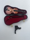 Mini Vintage Cello Viola Violin 8 Inch Musical Instrument With Case  Bow   Stand