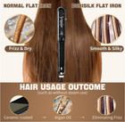 2-in-1 Professional Steam Flat Iron Hair Straightener Styler Ceramic Tourmaline