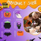 150 Pcs Halloween Mini Erasers For Kids  Cute Small Erasers Bulk For Kids Trick 