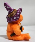 Ty Halloweenie Beanies - Pocus The Orange Witch Bear  Mwmt Stuffed Animal Toy