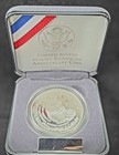1991-s Mount Rushmore Anniversary Proof Silver Dollar 90  Ogp Box   Coa