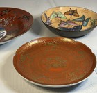 Set Of 3 Vintage Asian Decorative Plates     Dragons  Butterflies  Floral