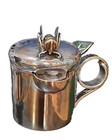Los Castillo Taxco Silver Plate Honey Cup W lapis Lazuli malachite  as Is