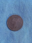1886 Large Cent Canadian Victoria Bronze Coin -- Last One   This Price   Reduced