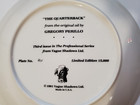 The Quarterback Gregory Perillo Limited Edition Vintage Plate 1981 Vague Shadows