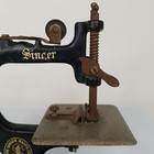 Antique Singer Miniature Hand-crank Sewing Machine Black Enamel