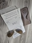 Ray-ban B l Usa Pilot Aviator Gold Metal Gray Lenses 100  Uv 135mm Case