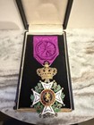 Belgian Order Of Leopold Knight   s Cross     Enamel Medal W  Original Brussels Case