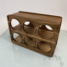 Vintage Mid Century Danish Modern 6-bottle Countertop Wine Rack