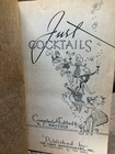 Just Cocktails Wood Cover 1st Edition W c  Whitfield 1939 Cocktail Recipes 