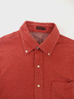 Vtg Corsini Men s Button-down Shirt Size 50 L Xl Brick Red Cotton Cashmere Blend