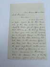 Letter To President James Garfield From Cyrus Bussey Former Union General 1881