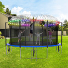 12ft Trampoline For Kids And Adults W safety Enclosure   Ladder Outdoor Backyard