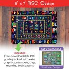 Abc Baby Play Mat Educational Alphabet Kids Rug For Nursery  Classroom  Playroom