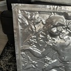 Vintage Angel Cherubs Grapes Tin Ceiling Tile 24 X 24 Rare